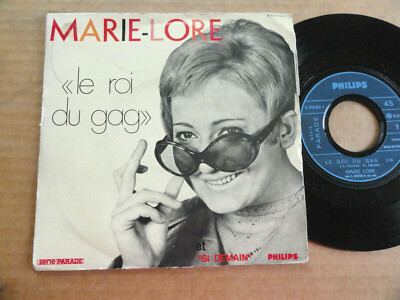 SCHALLPLATTE 45T VON MARIE-LORE '' LE ROI DU GAG ''