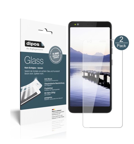 2x Pellicola per Gigaset GS370 Protettiva Protezione Vetro Flessibile 9H dipos