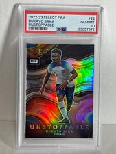 2022-23 SELECT FIFA BUKAYO SAKA UNSTOPPABLE HOLO PSA 10 POP 2