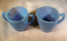 CHERRY BLOSSOM DELPHITE BLUE CHILD'S JUNIOR DINNERWARE CREAMER  SUGAR BOWL SET 