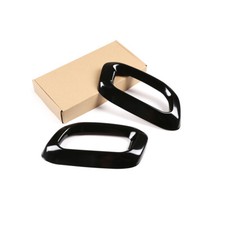 Auspuffendrohrblende aus schwarzem Stahl f&uuml;r Mercedes GLC GLE GLS W167 ab 20