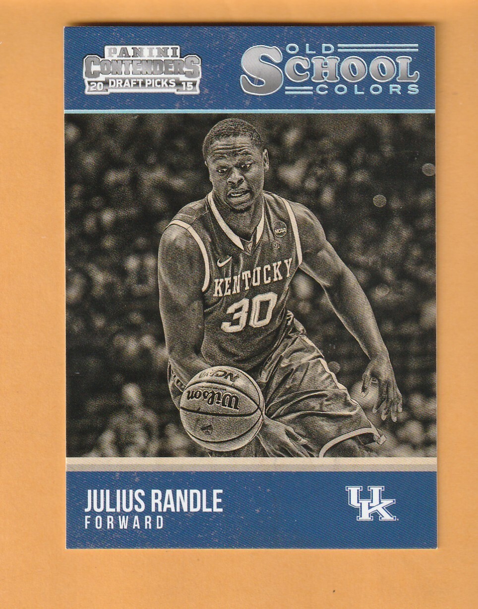 Julius Randle Kentucky Wildcats 2015-16 Contenders Draft Picks Old School #16 8S