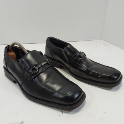Alfani Mens Ace Loafer Dress Shoes Black Slip On Square Toe  display picture 3