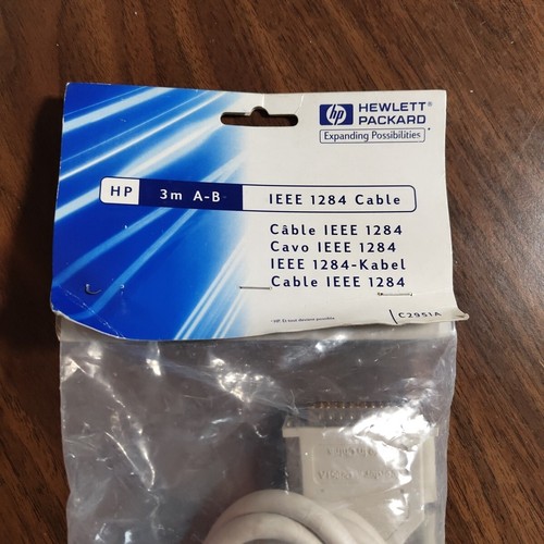 Genuine HP 10ft Parallel DB25 IEEE-1284 Centronics 36 Cable A-B Printer C2951A 3 - Picture 2 of 6