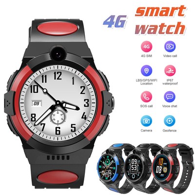 4G Kids Smart Watch Smartwatch Tracker Video SOS Call Touchscreen Waterproof A+