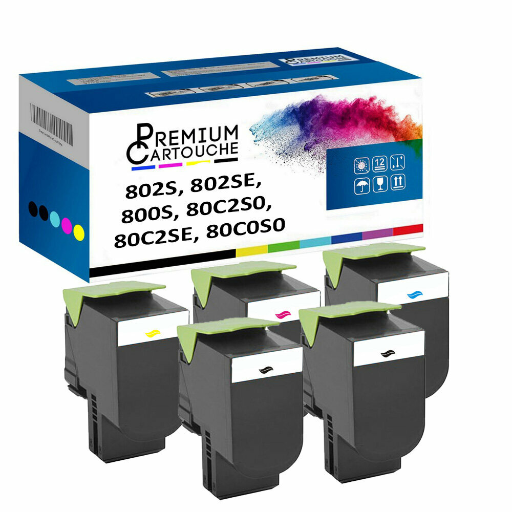 Cartouche x5 toner 80C0S10 premium compatible pour des documents professionnels soignés