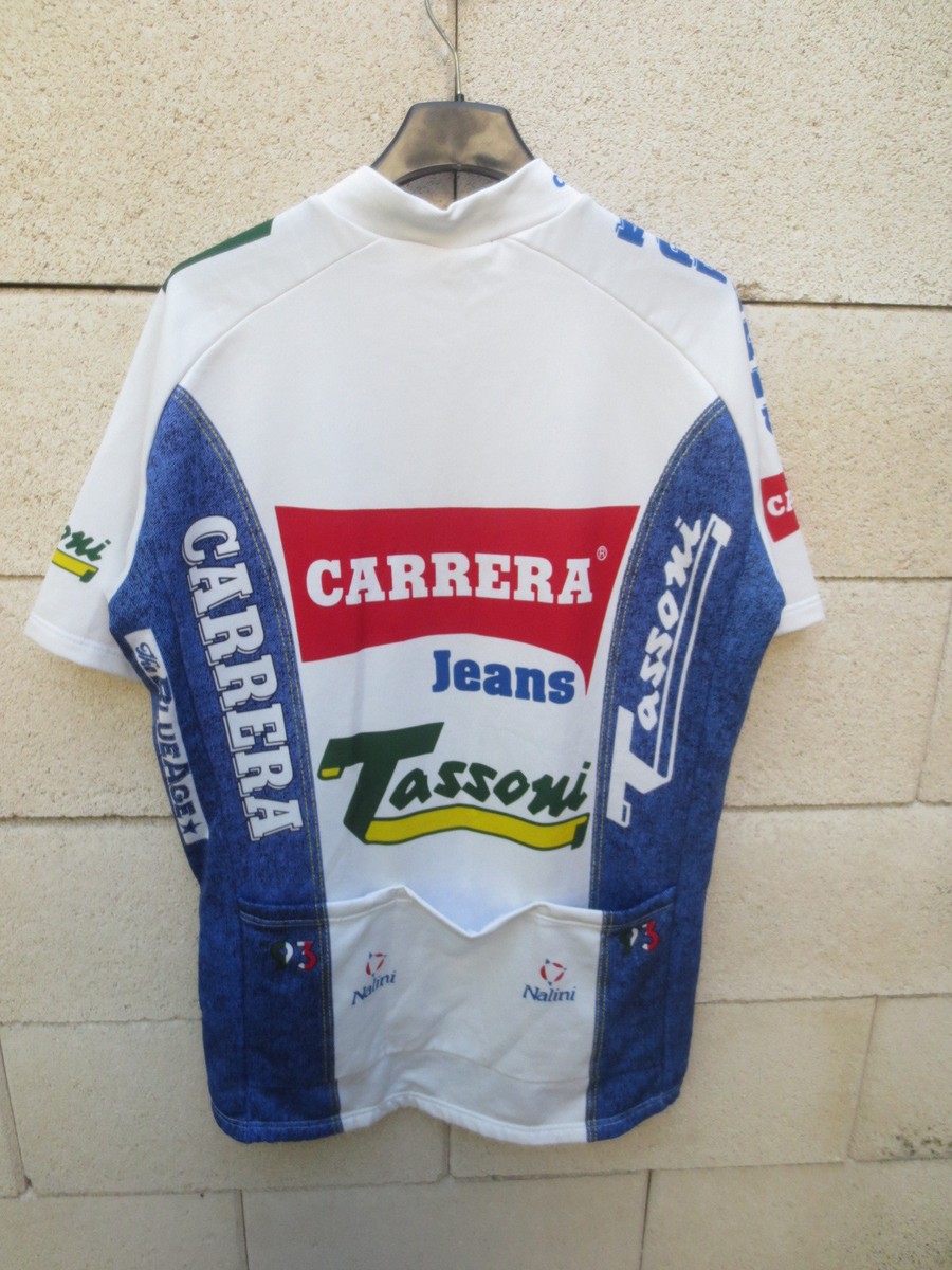 Maillot Cyclisme Vintage Carrera Jeans 1993 Homme Taille M-L - Multicolore