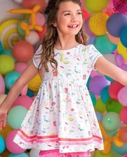 Girls Wildflowers clothing White Cosmic Candy Jsr Top Size 14 VGUC