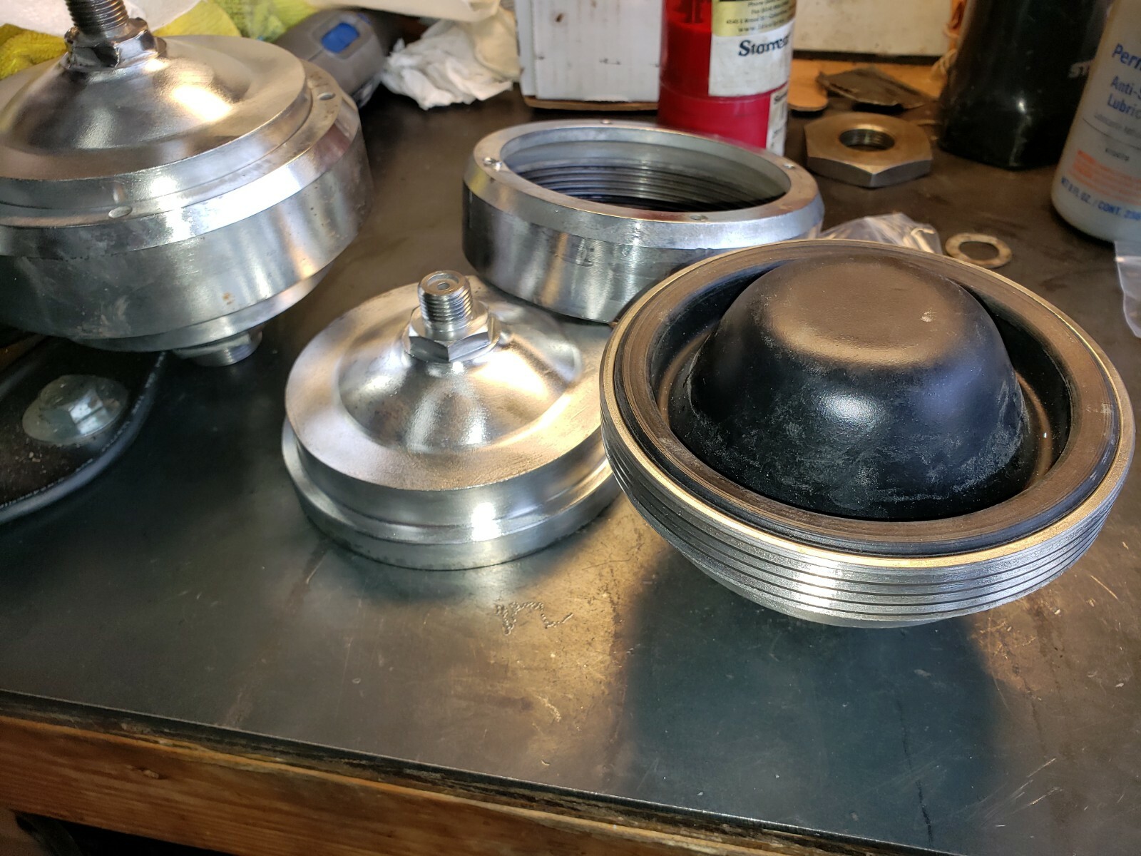 ROLLS ROYCE BRAKE ACCUMULATOR  REBUILD SERVICE I REBUILD "YOUR" SPHERE ONLY