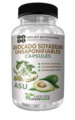 Avocado Soyabean Unsaponifiables 180 Caps 500 mg Heilen Biopharm | Free Shipping