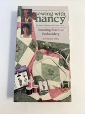 Sewing with Nancy by Nancy Zieman with Eileen Roche - VHS - Embroidery