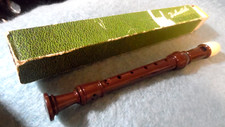 Vintage Dolmetsch Descant Recorder in original box. Made in England 12"