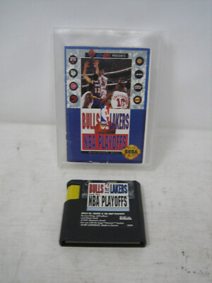 vintage 1991 sega genesis bulls vs lakers nba video game vtg 90s ea sports