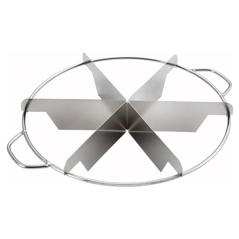 Pie Cutter 6-Piece Blade Cut Slice Marker Round Two Handle Stainless Steel
Opens in a new window or