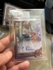 2022 Bowman - Chrome Prospect Autographs Purple Refractor #CPA-ED Elly De La...