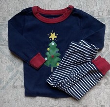 HANNA ANDERSSON Moon  Back Christmas Holiday Pajamas Toddler Size 18-24mo 80 