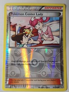 Pokemon Center Lady 93/106 XY Flashfire Reverse Pokemon Holo Foil Nice!