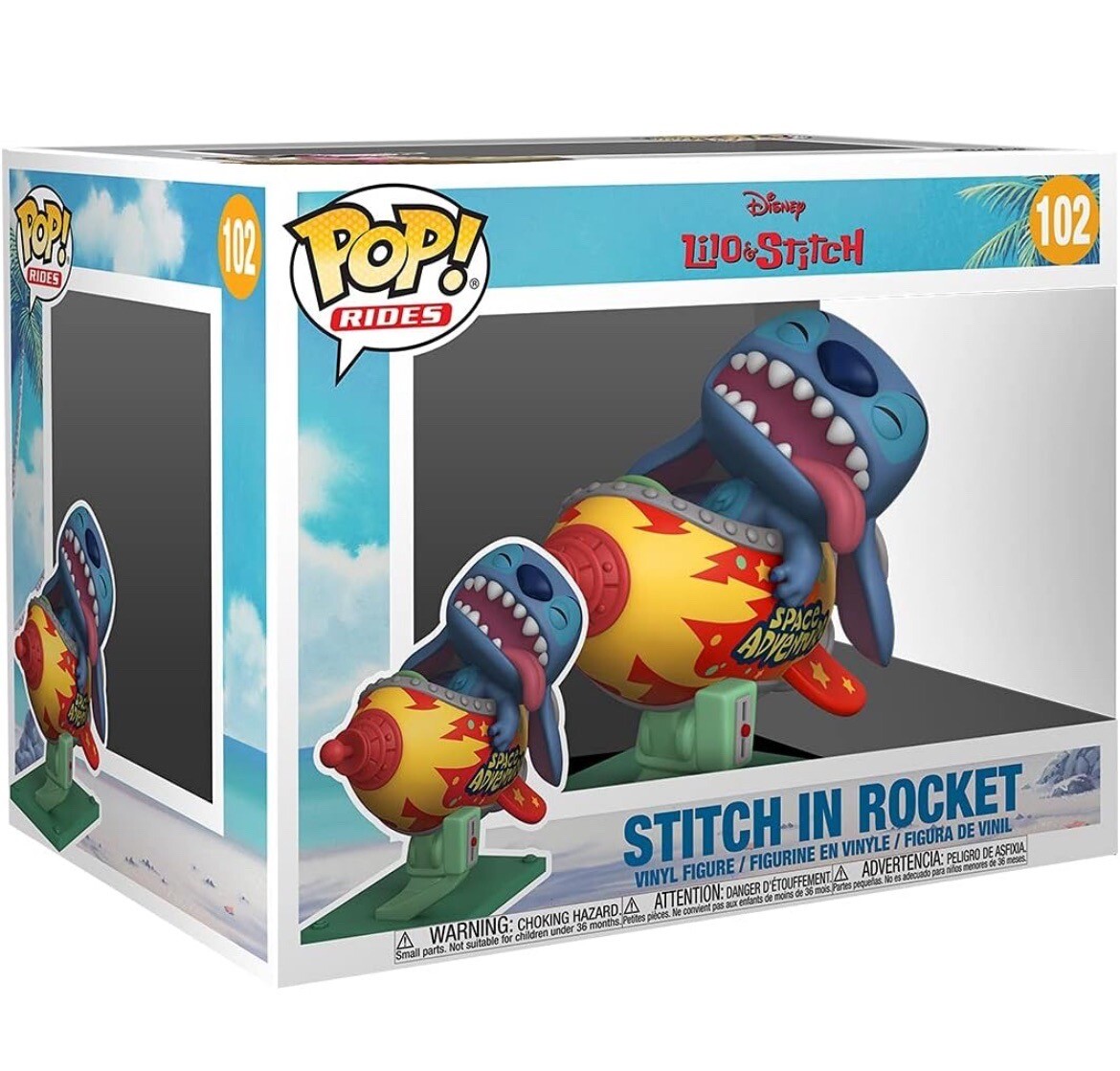 Funko Pop! Rides: Disney - Stitch in Rocket #102 889698556200| eBay
