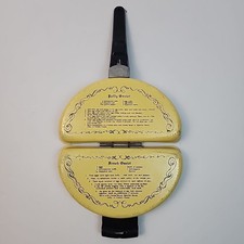 Mirro Vintage Folding Omelette Pan Made In The USA French & Puffy Recipes
