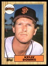 Kelly Downs 1987 Topps #438 Giants MLB READ FREE SHIPPING AutographDen