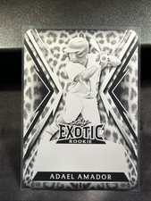 2023 Leaf Exotic Black Plate 1/1 Adael Amador #BA-AA1 Base Auto Unautographed