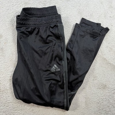 Adidas Track Pants Mens XL Black Drawstring Zip Pocket Active Gym Joggers Soccer