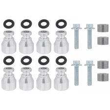 ICT Billet Fuel Injector Spacer Kit 551287-LS-022; Spacer set for Chevy LS