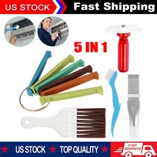 Air Conditioner Fin Cleaner Set Fin Comb Condenser Straightener Cleaning Brush