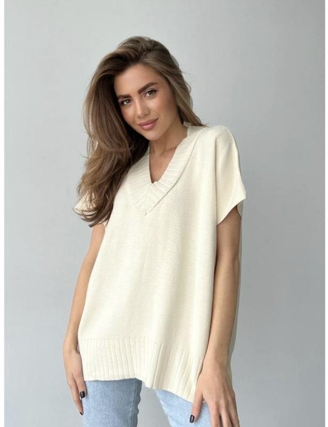 Women Free People Shirt Beige Viscose 38 / M / 46