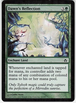 Dawn's Reflection Common Fifth Dawn Magic: The Gathering Foil Lightly Played