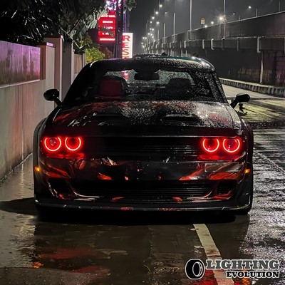 RGB LED Headlights For 2015 2016-2022 Dodge Challenger R/T SRT Hellcat SXT SE