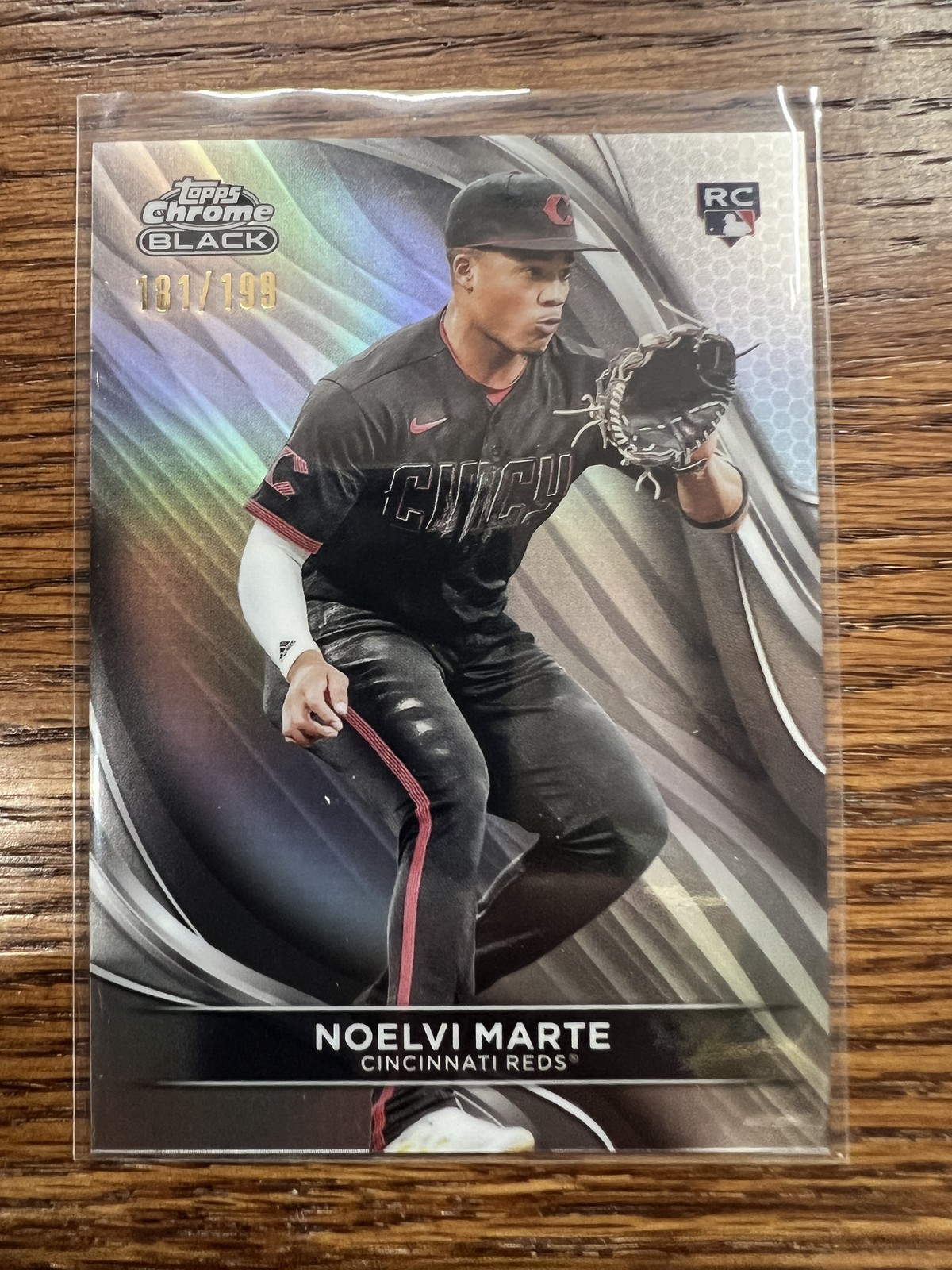 2024 Topps Chrome Black #94 Noelvi Marte Refractors #/199