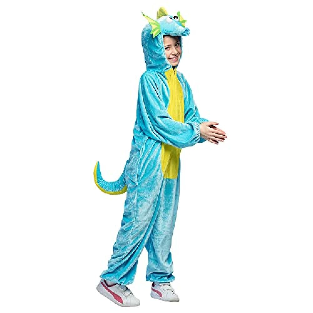 (TG. 140) Boland - Costume da cavalluccio marino di peluche, unisex, tuta, tuta