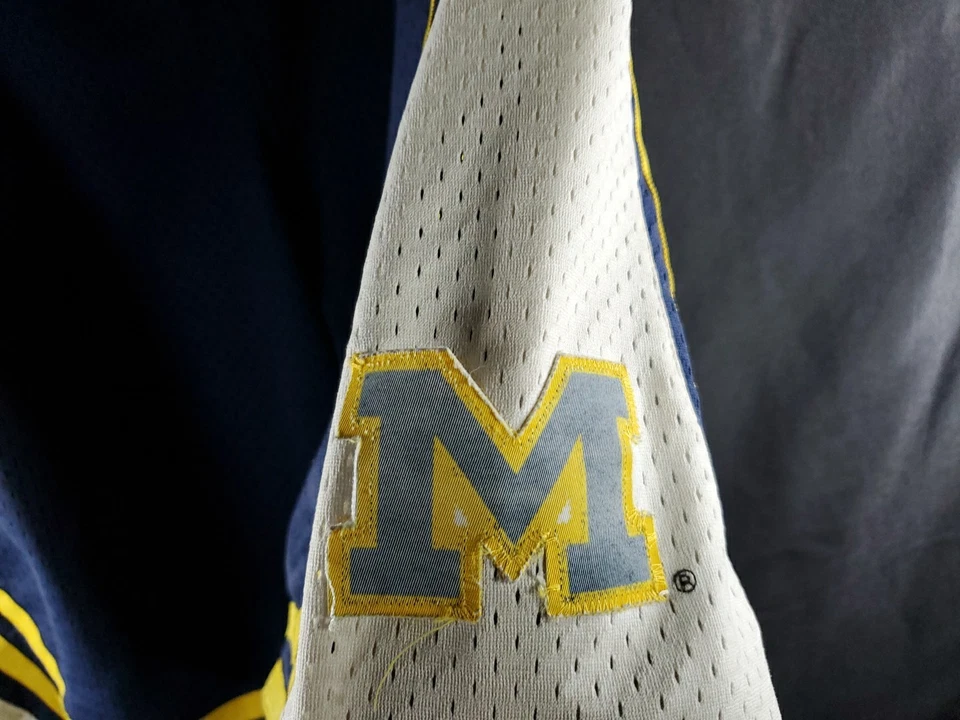 NIKE Michigan Wolverines Años 90 NCAA Juego Pantalones Cortos Talla XL Camiseta de Baloncesto Retro ** Foto 4 de 4