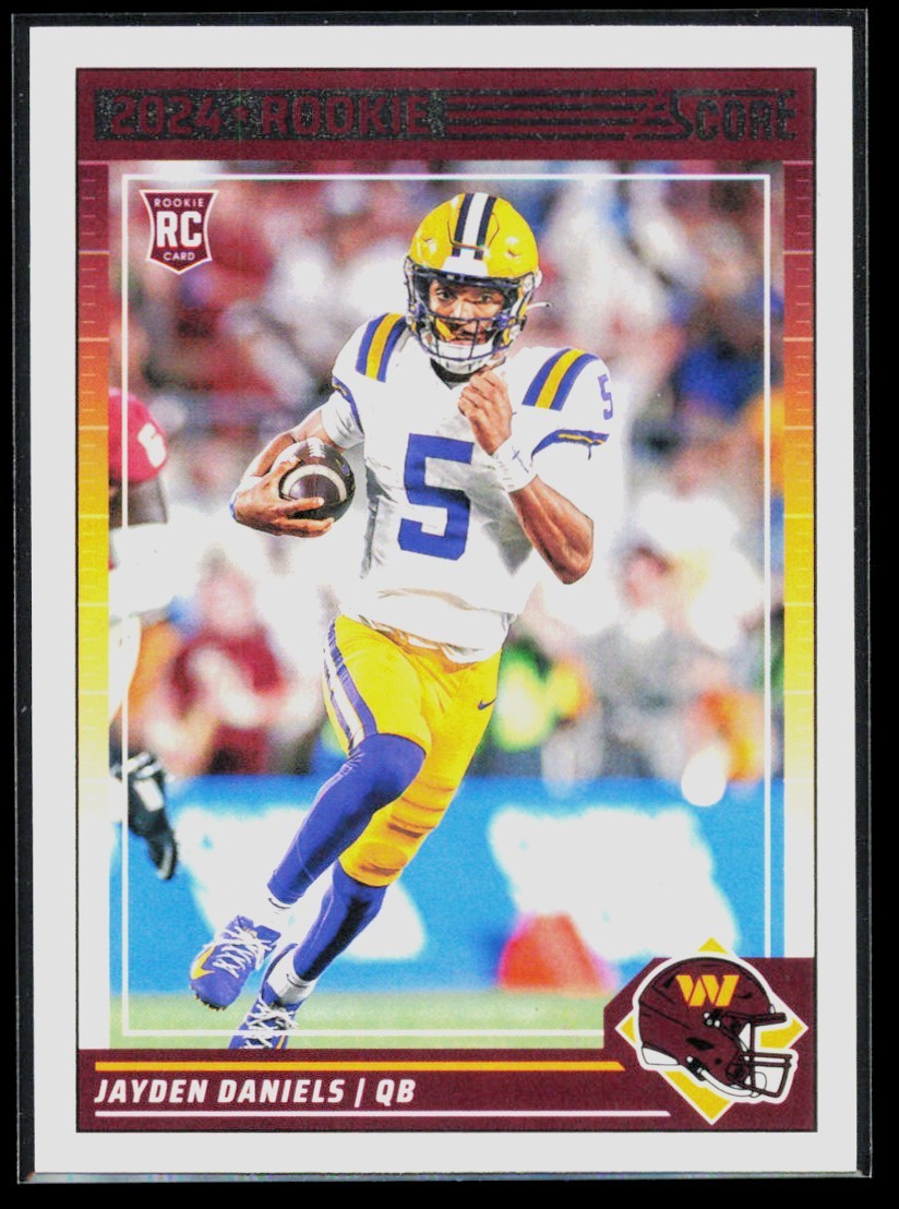 2024 Score Base Jayden Daniels Rookie Washington Commanders #302