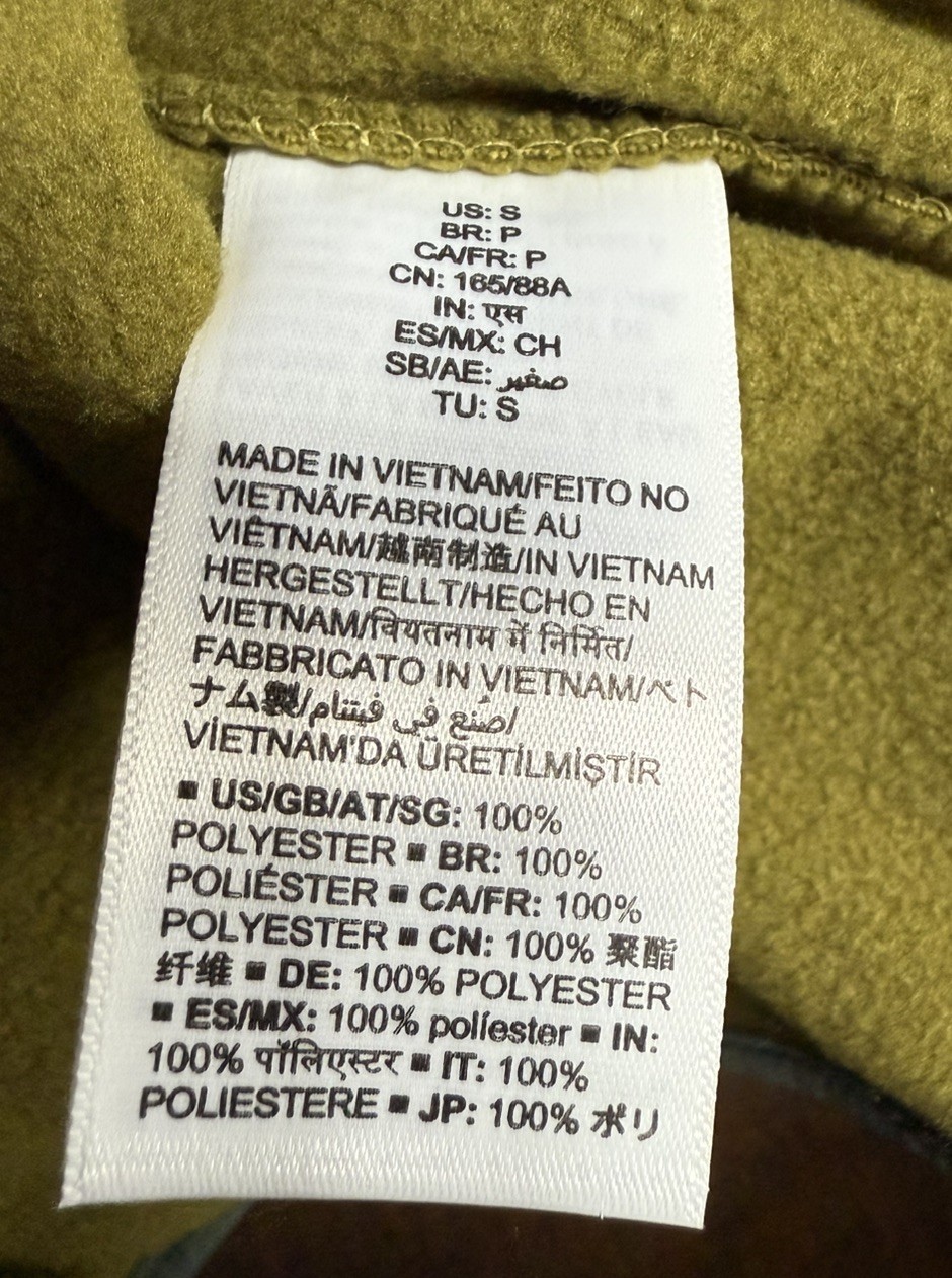 Men’s Amazon Essentials Fleece Fleece Jacket Green & Olive Green Size S 