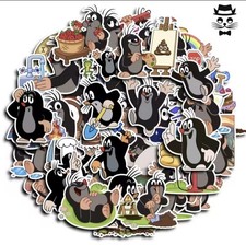 40x Der Kleine Maulwurf Sticker Kinderserie Aufkleber Zeichentrick Stickerbomb