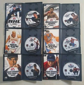 Playstation 2 Slim Console x2 TESTED WORKS w/ 1 Controller 15 Games All Wires