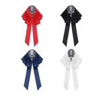 Bows Tie Brooch Elegant Ribbon Brooch Prformance Stage Brooch Retros Necktie