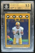 2008 Topps Chrome Brett Favre Gold Refractor #/199 Packers BGS 9.5 GEM MINT