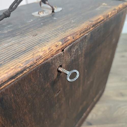 Retro Vintage Wooden Trunk Box Chest Ammo - Army Tool Storage Case - Antique - Picture 24 of 24