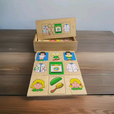 Hochwertiges Holzpuzzle Lernspiel Alter 3 plus pädagogisches Kind kostenloser Versand 