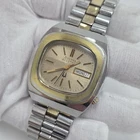 1975 Bulova Accutron Two Tone Stainless Steel 40mm Mens Wrist Watch Day/Date