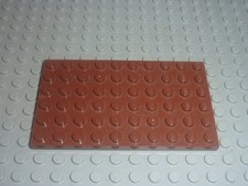 LEGO Plaque Plate 6 x 12 RedBrown Reddish Brown ref 3033 / Set 6243 10210 75351