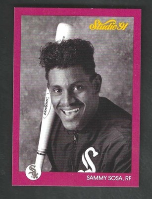 1991 LEAF STUDIO BASEBALL  #38 SAMMY SOSA