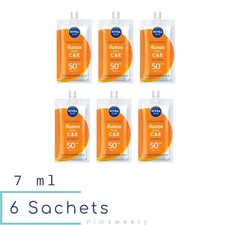6 Sachets X 7 ml Nivea Sun Extra Protect C & E Bright Booster Sun Serum SPF50