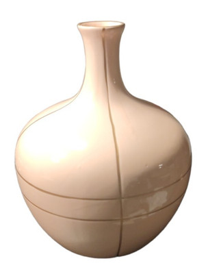 Vase rosa Bauchig 30cm hoch JMA042.1