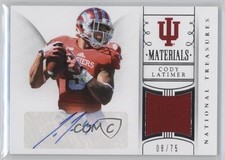 2015 National Treasures College Materials Signatures 8/75 Cody Latimer Auto 8p8