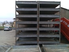 Große Verzinkte Stapelkisten Hochbeete Anzuchtkisten  Hochregal