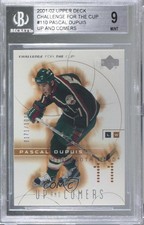 2001 Challenge for the Cup Up and Comers /1000 Pascal Dupuis #110 BGS 9 MINT 1x1